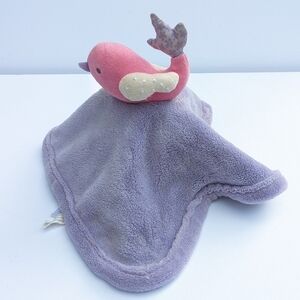 CUDDLE time purple bird security blanket lovey flutter